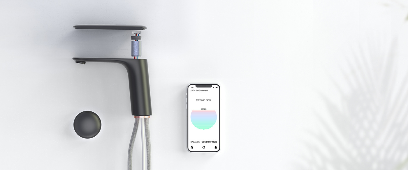 save，4 the world，kitchen，intelligence，app，black，water tap，