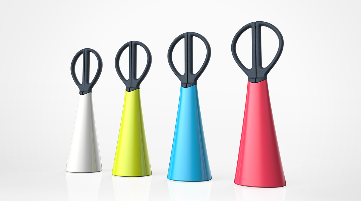 Stationery，Office Supplies，Desktop scissors，industrial design，