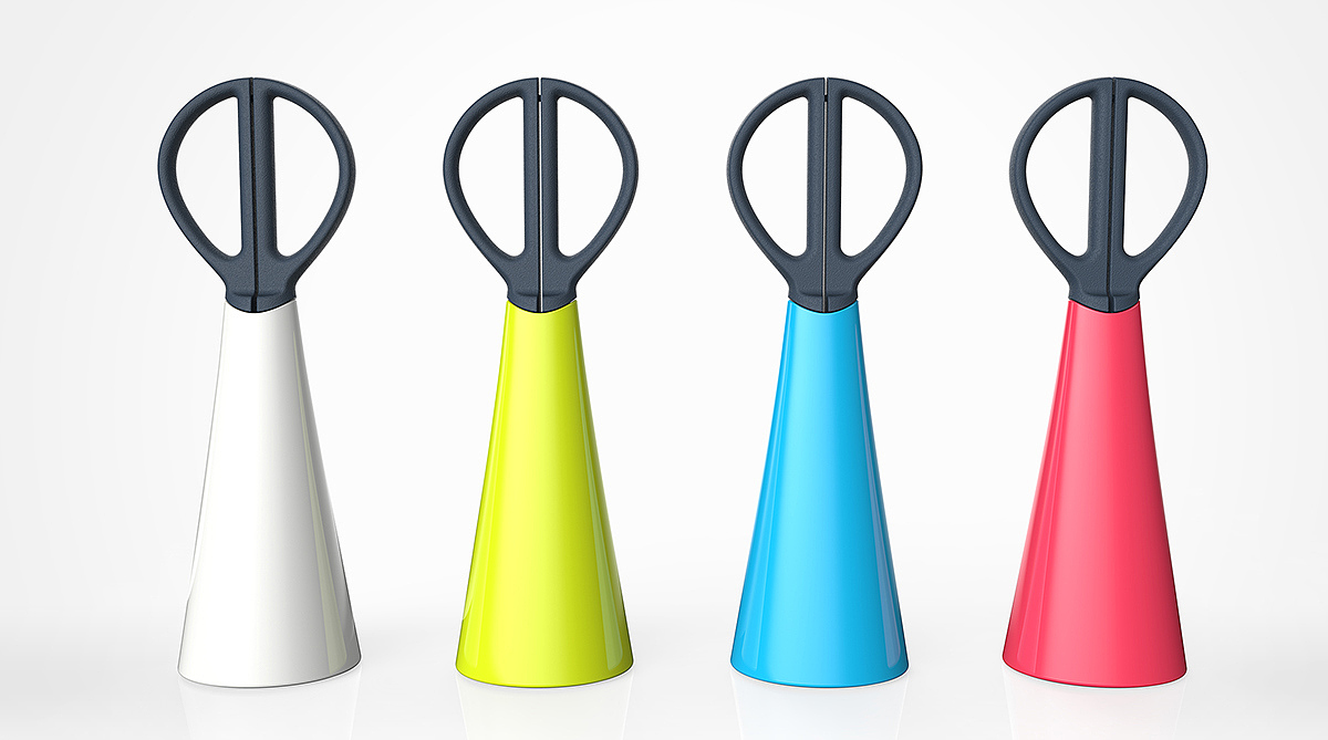 Stationery，Office Supplies，Desktop scissors，industrial design，