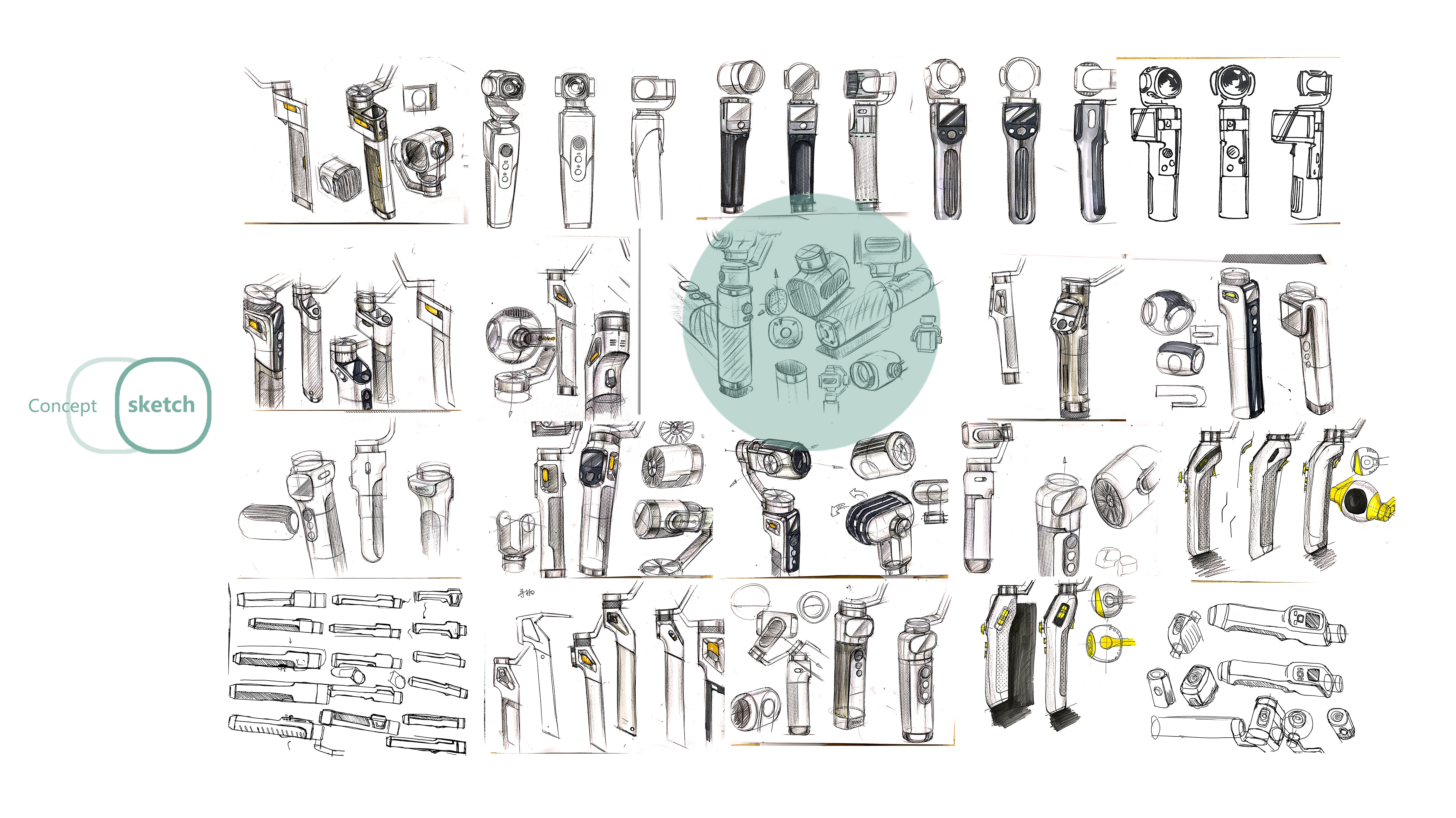 New major，texture，details，Square，feel，TPU，Handheld PTZ，