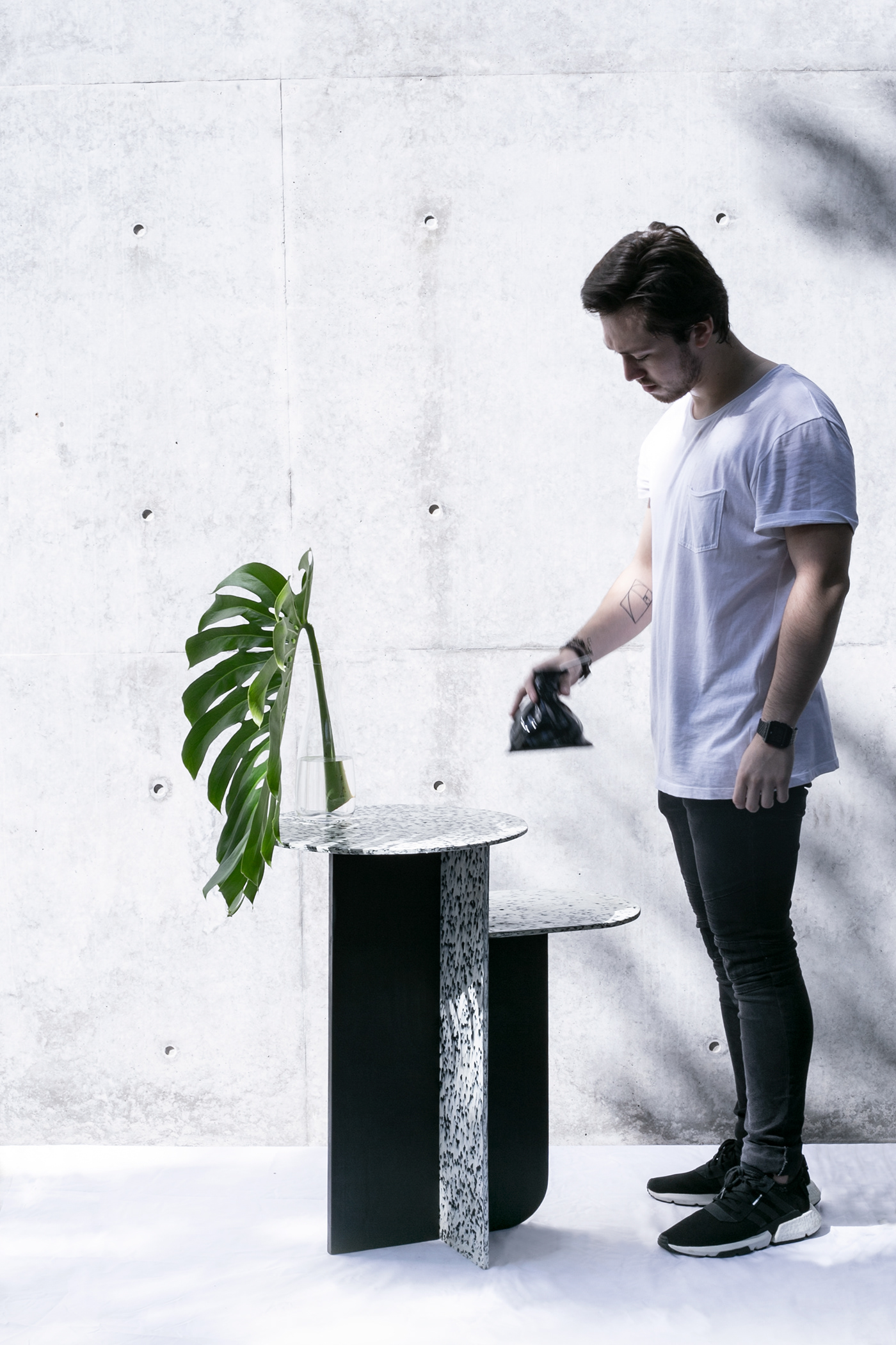 Coffee table，recovery，Terrazzo Table，