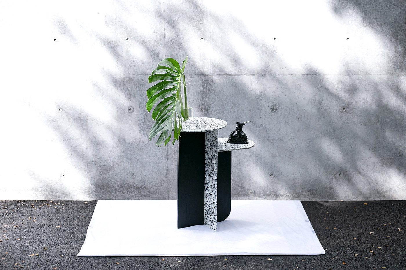 咖啡桌，回收，Terrazzo Table，