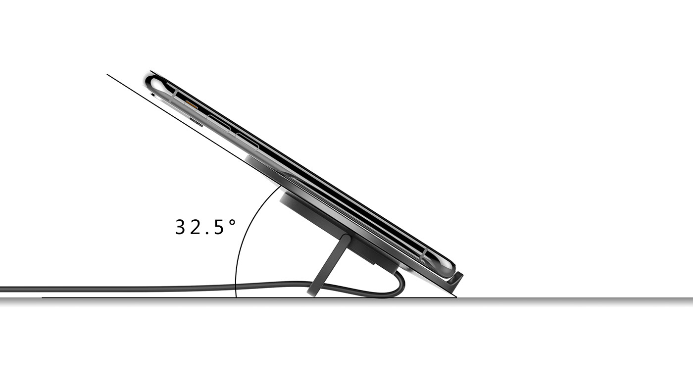 industrial design，Mirror wireless charger，