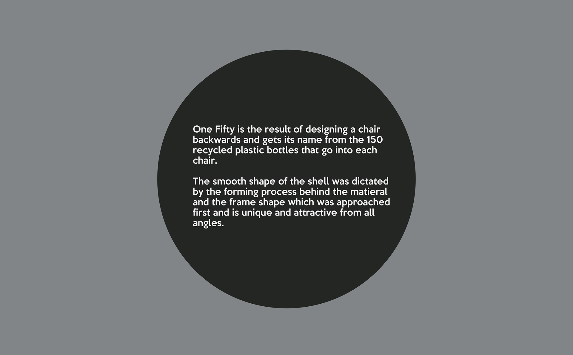 One Fifty，chair，felt，