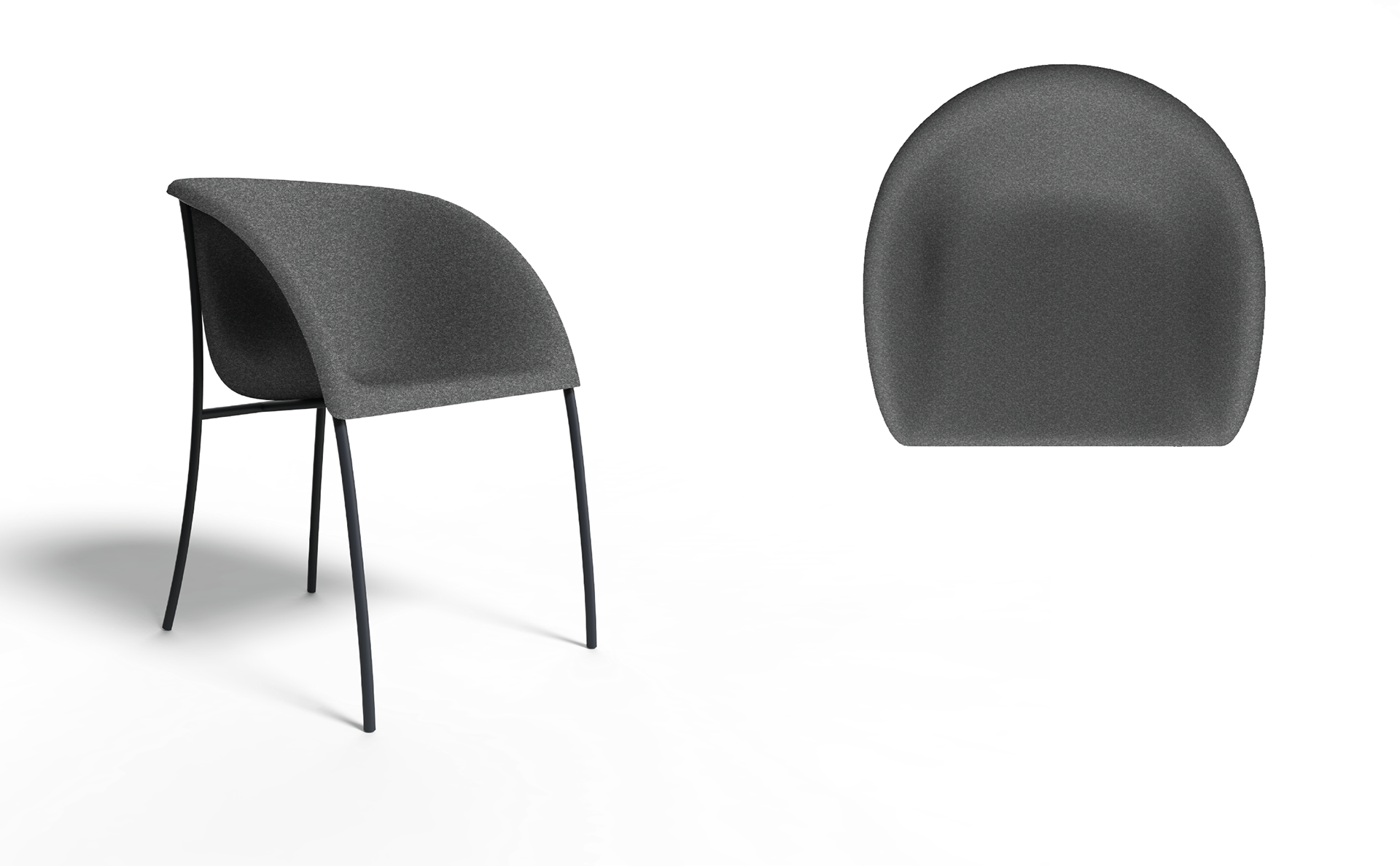 One Fifty，chair，felt，