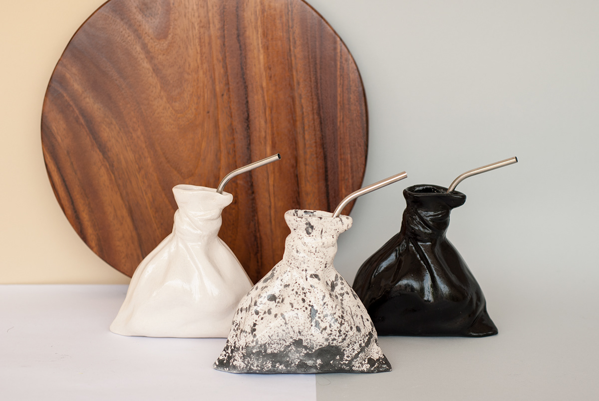 product design，Creative water fittings，Ceramic beverage bag，Czech，