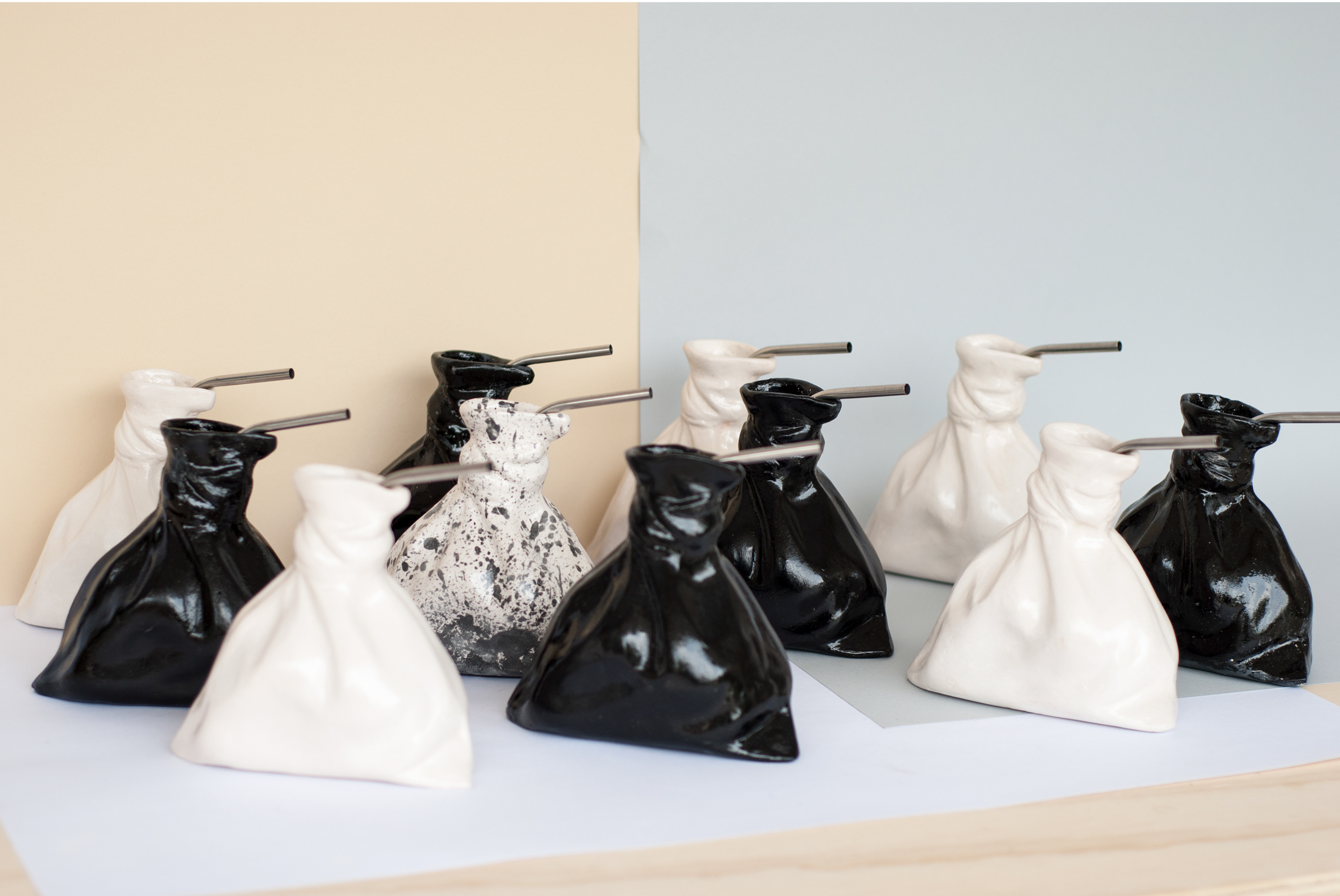 product design，Creative water fittings，Ceramic beverage bag，Czech，