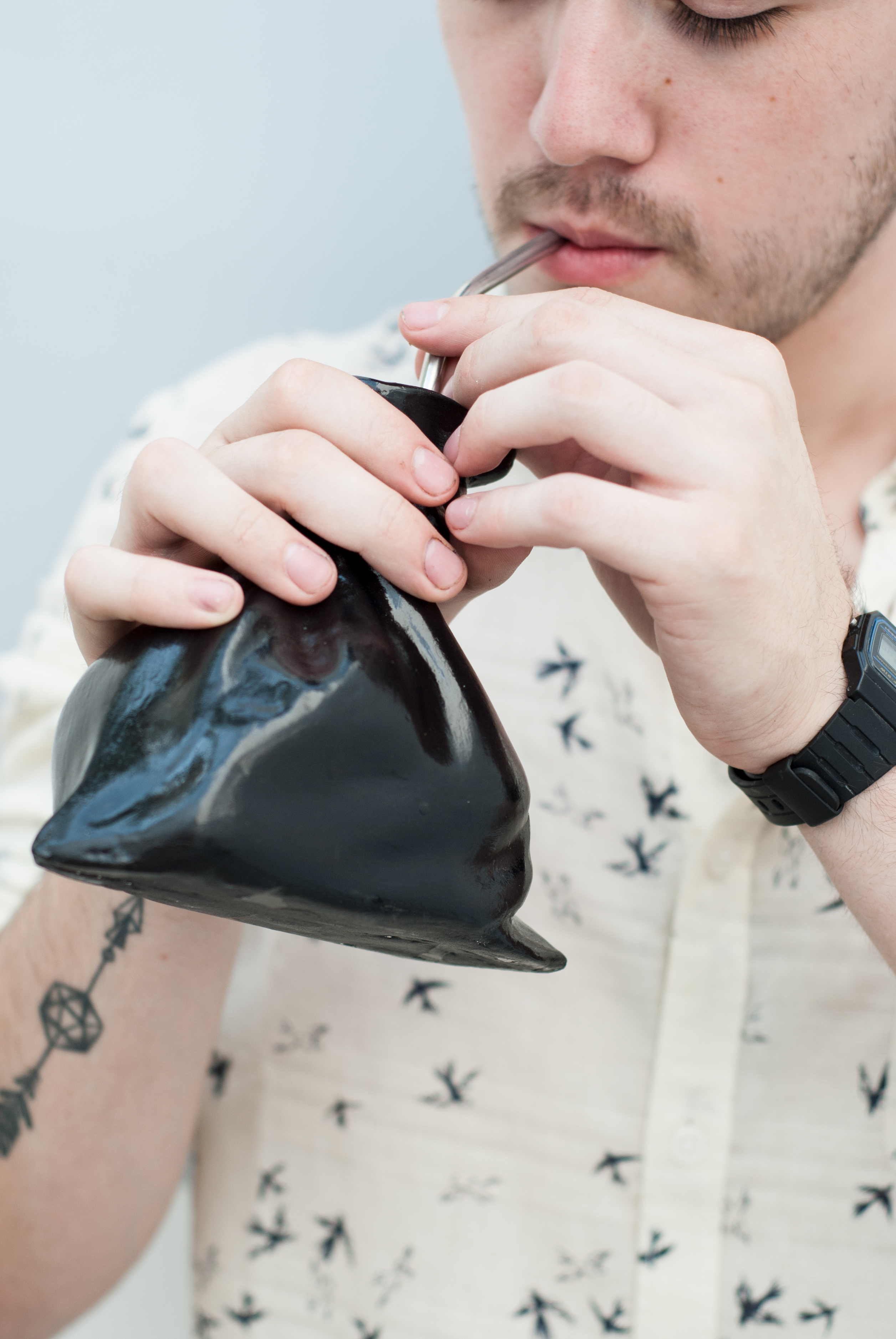 product design，Creative water fittings，Ceramic beverage bag，Czech，