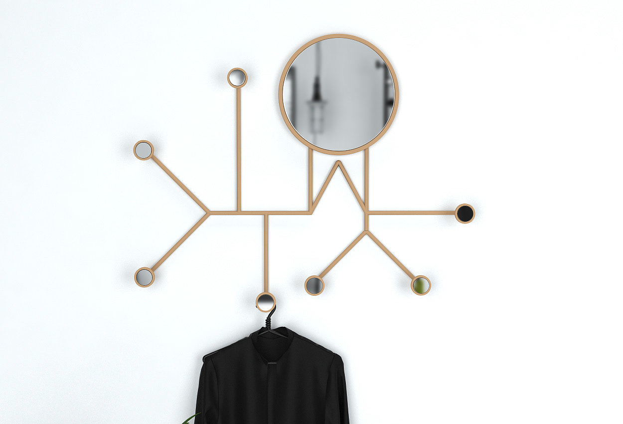 Reflection，reflex，coat hanger，a hook，Julia Kononenko，