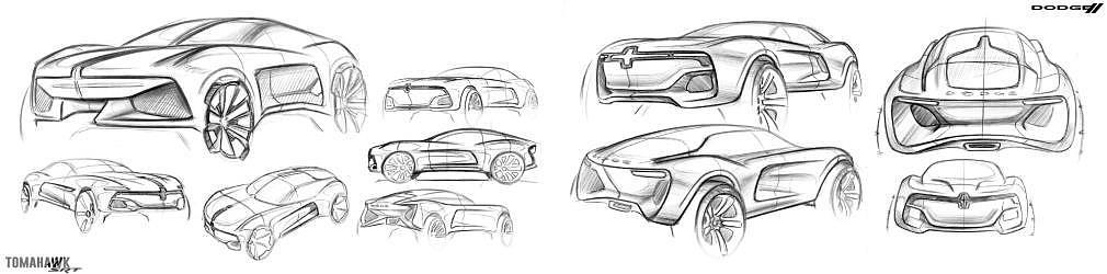 Hand drawn，Automobile design，Digital plate，i-camp，Industrial product design，