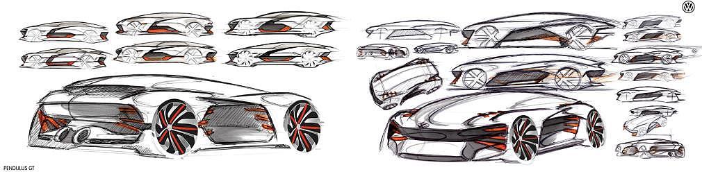 Hand drawn，Automobile design，Digital plate，i-camp，Industrial product design，