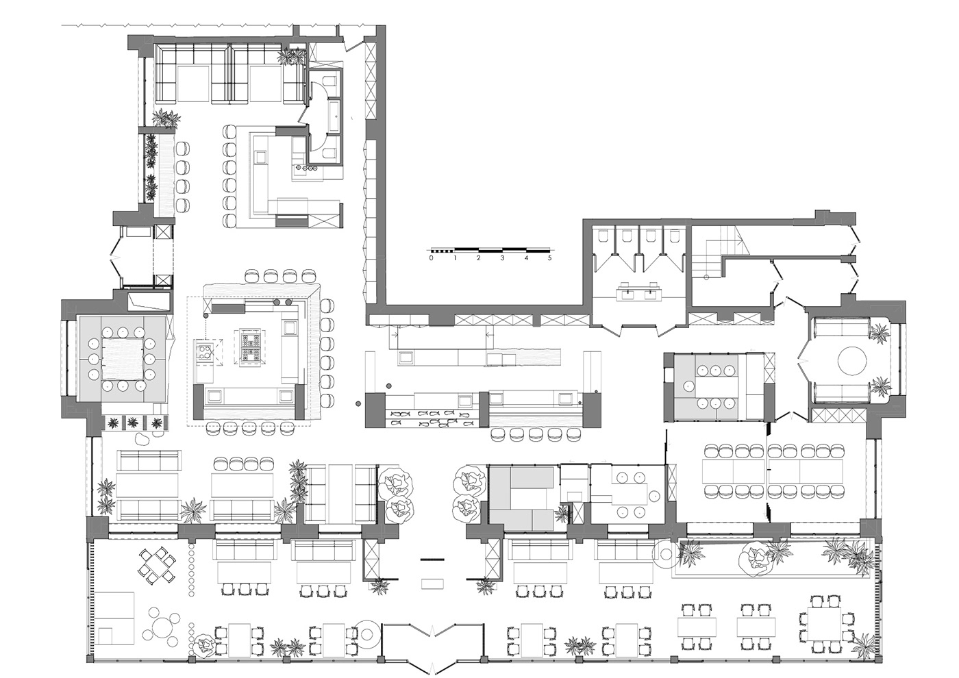 Interior design，Japanese Restaurant，FUJIWARA，