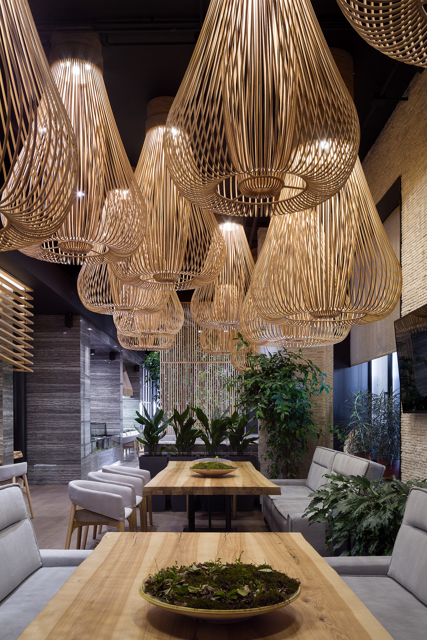 Interior design，Japanese Restaurant，FUJIWARA，