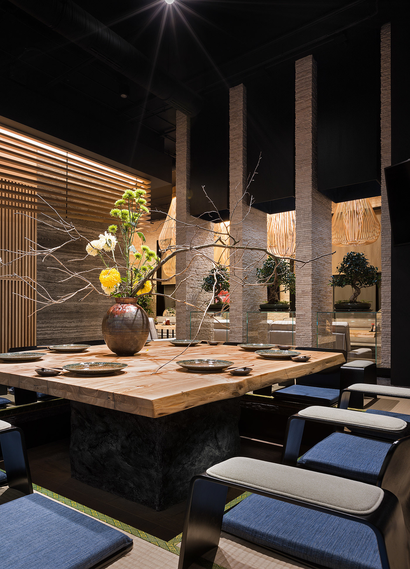 Interior design，Japanese Restaurant，FUJIWARA，