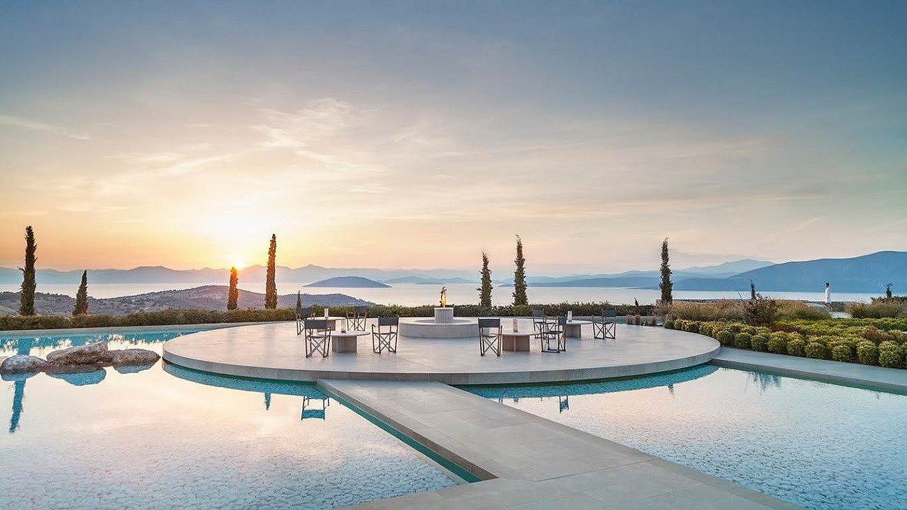 Amanzoe，酒店，豪华，住宿，希腊，