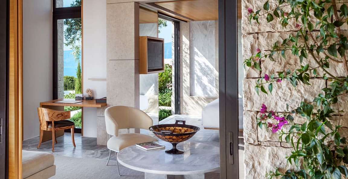 Amanzoe，酒店，豪华，住宿，希腊，