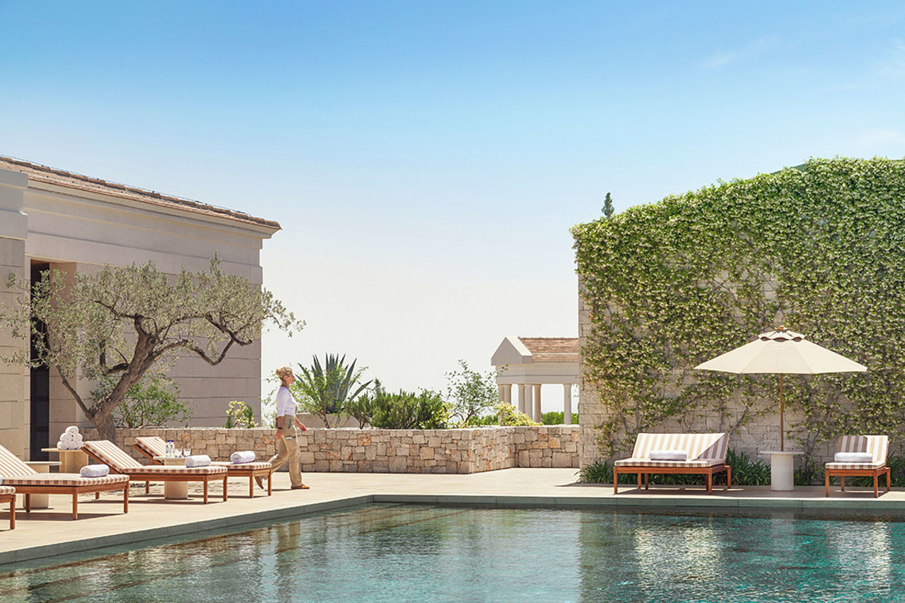 Amanzoe，酒店，豪华，住宿，希腊，