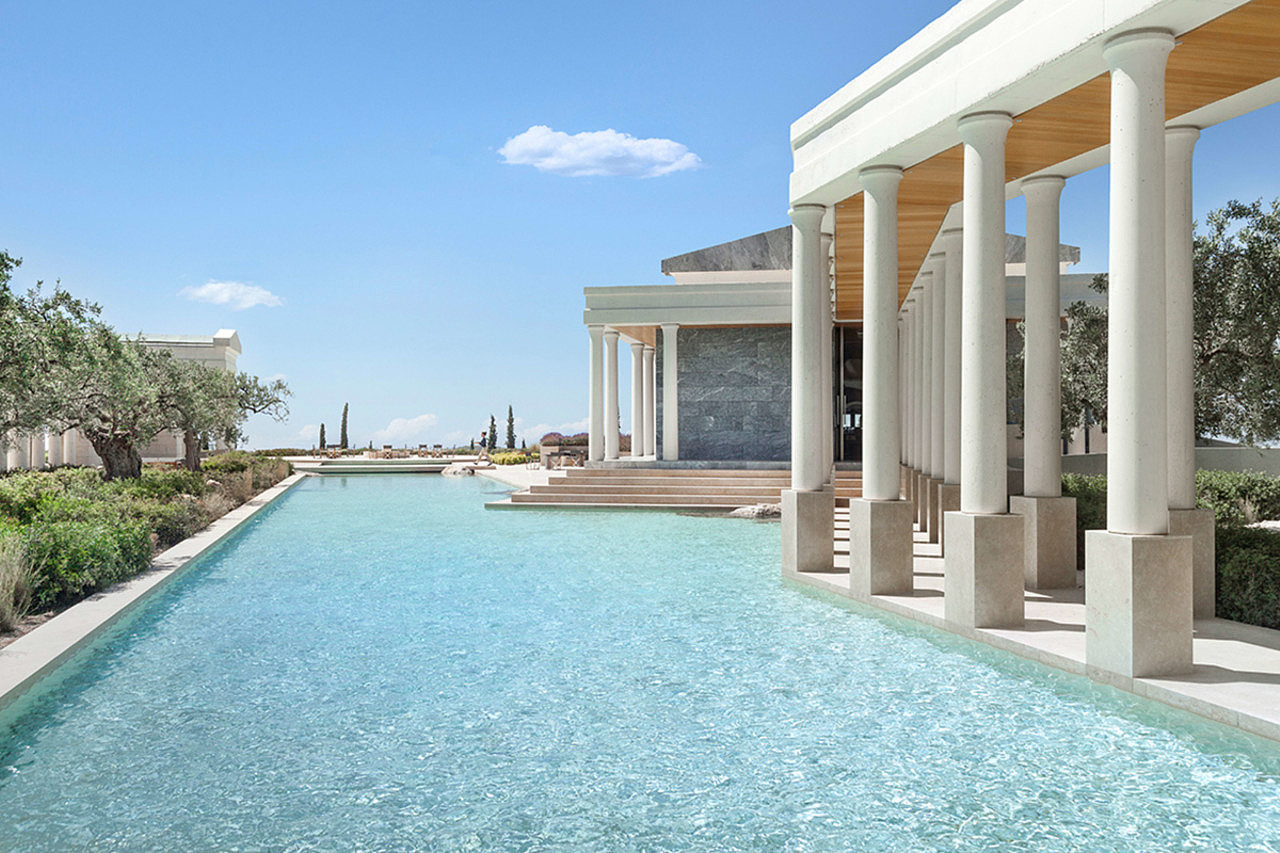 Amanzoe，酒店，豪华，住宿，希腊，