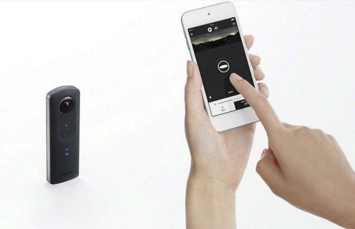 360 degree spherical digital camera，Ricoh Theta S，camera，