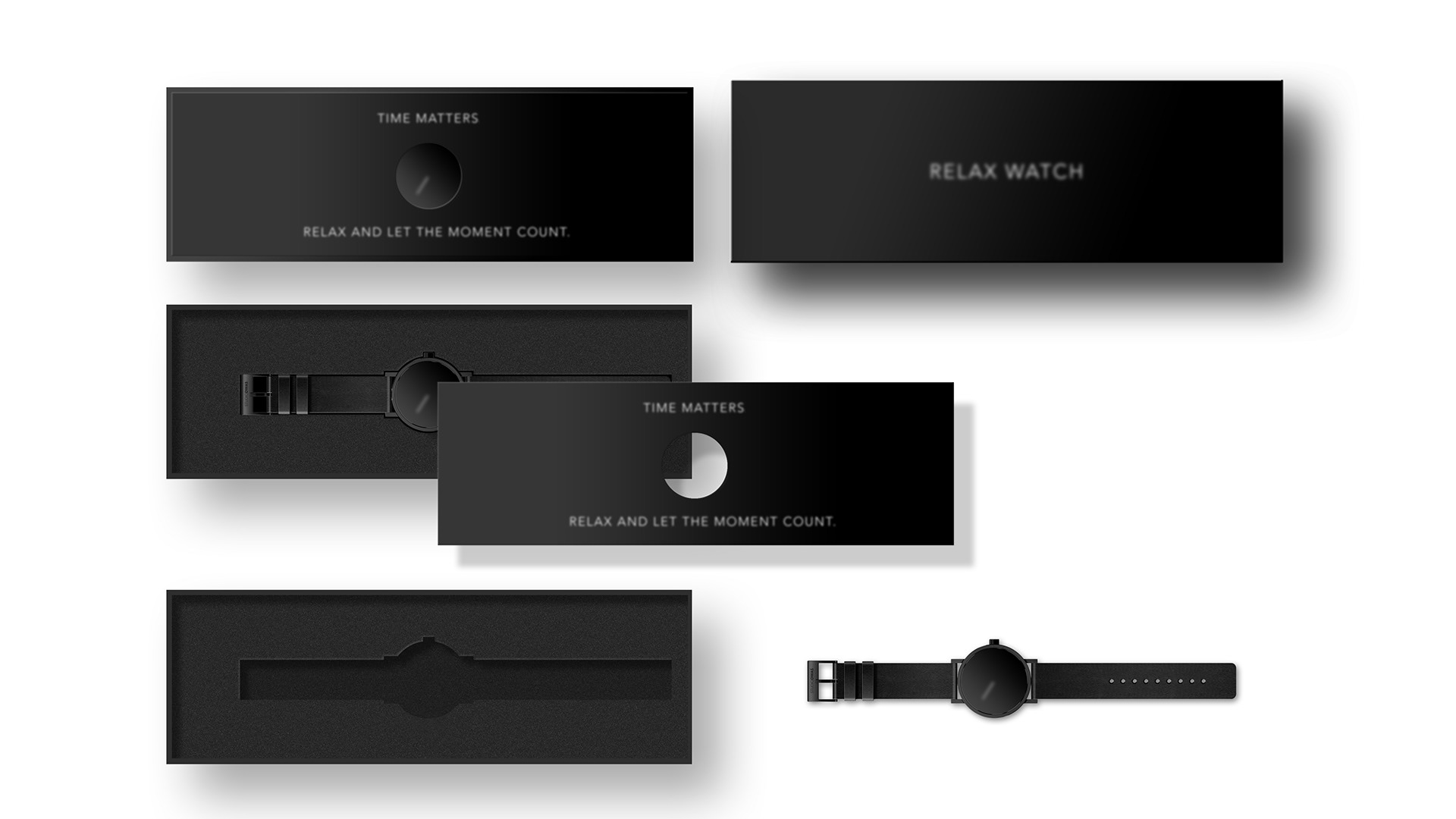 Wrist watch，Automatic design，black，