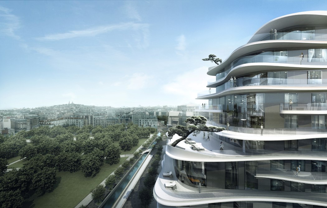 Architectural design，Fluid structure，Irregular building，