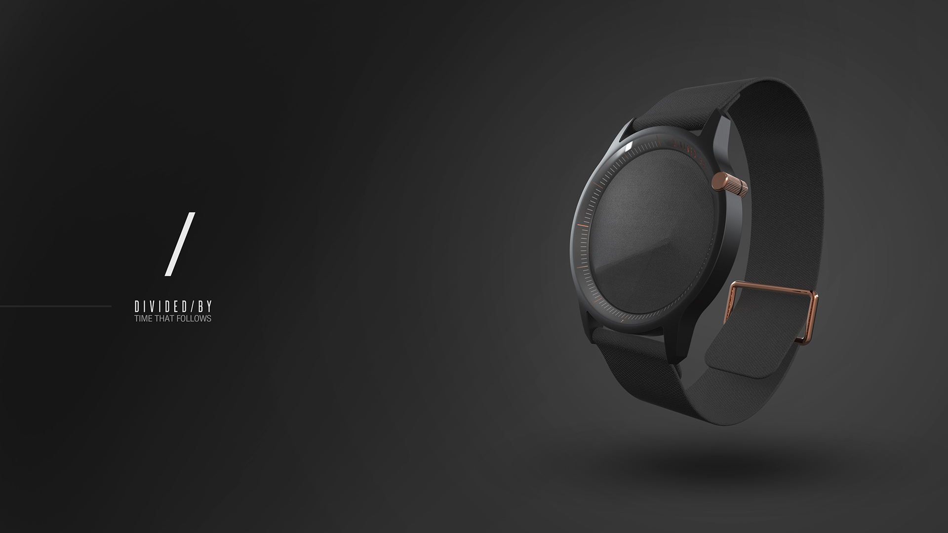 Divided，Wrist watch，black，