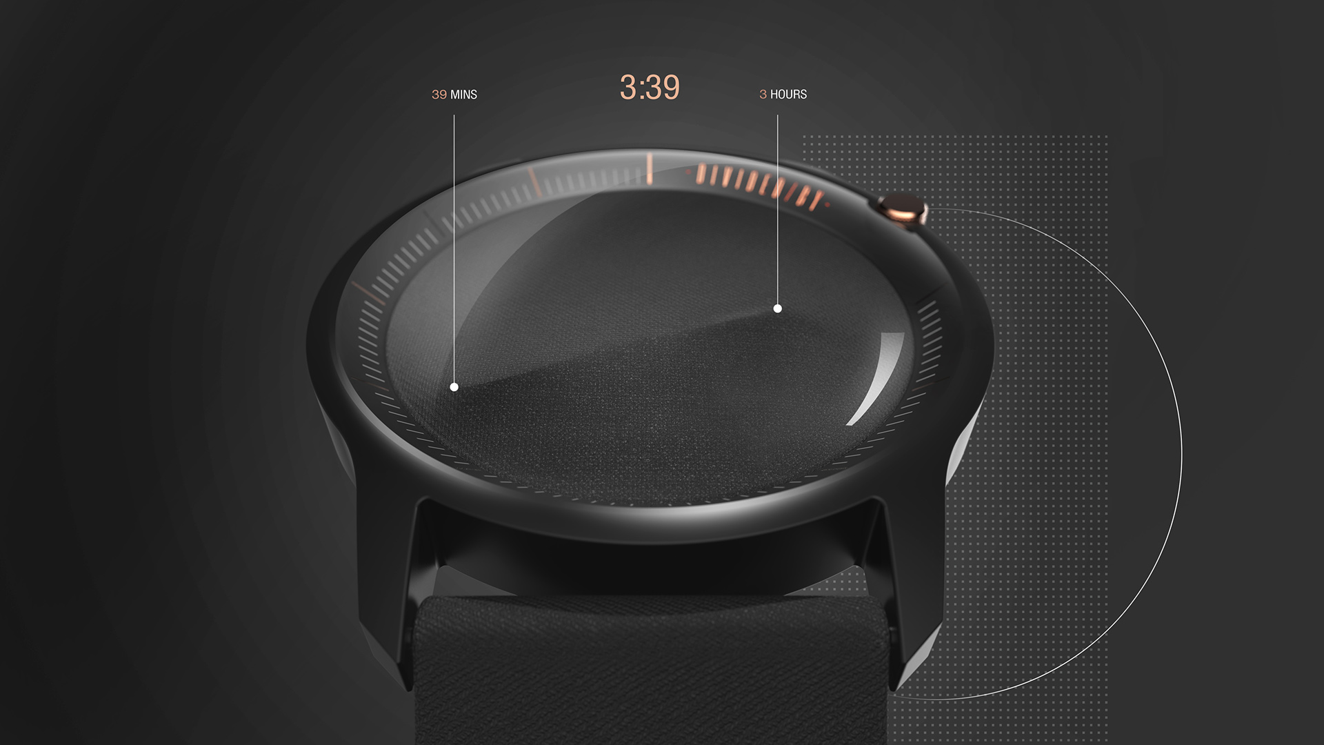 Divided，Wrist watch，black，