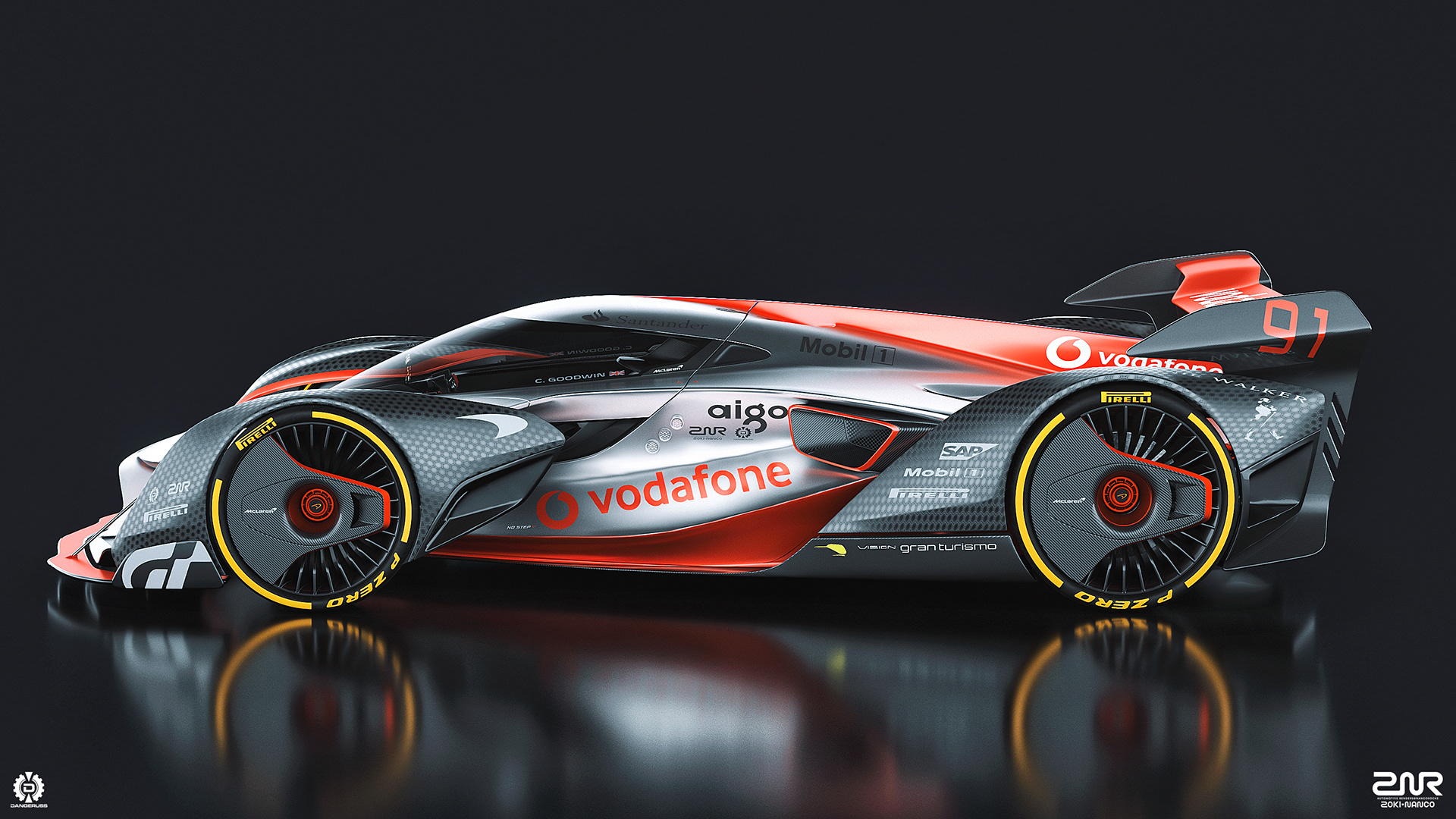 Model，Automobile design，mclaren，