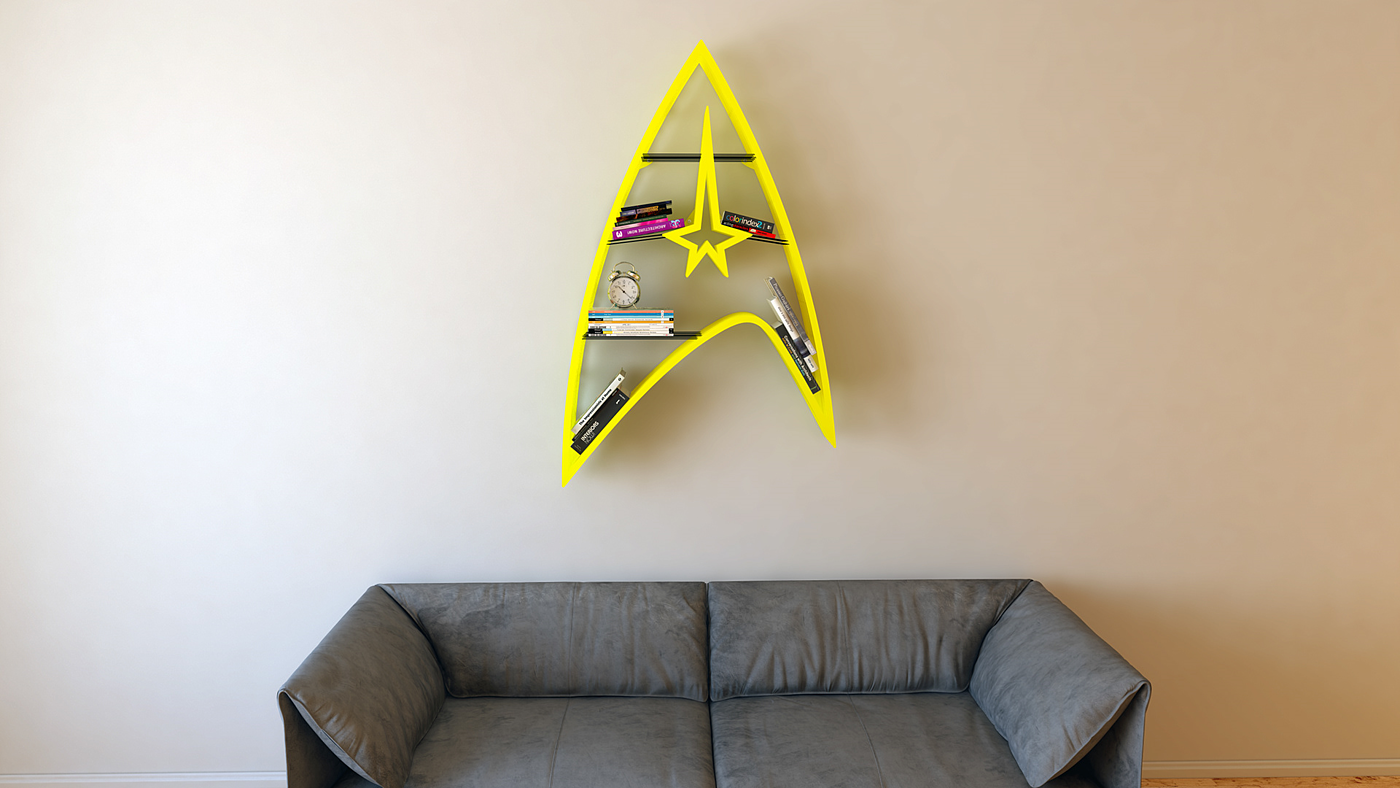 Star Trek，Wall storage tools，bookshelf，Star Trek，