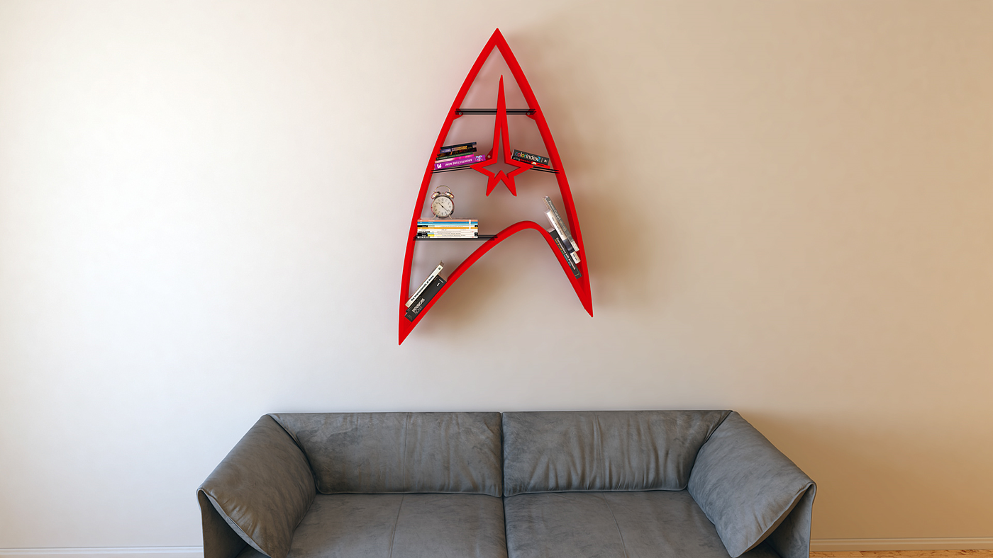 Star Trek，Wall storage tools，bookshelf，Star Trek，