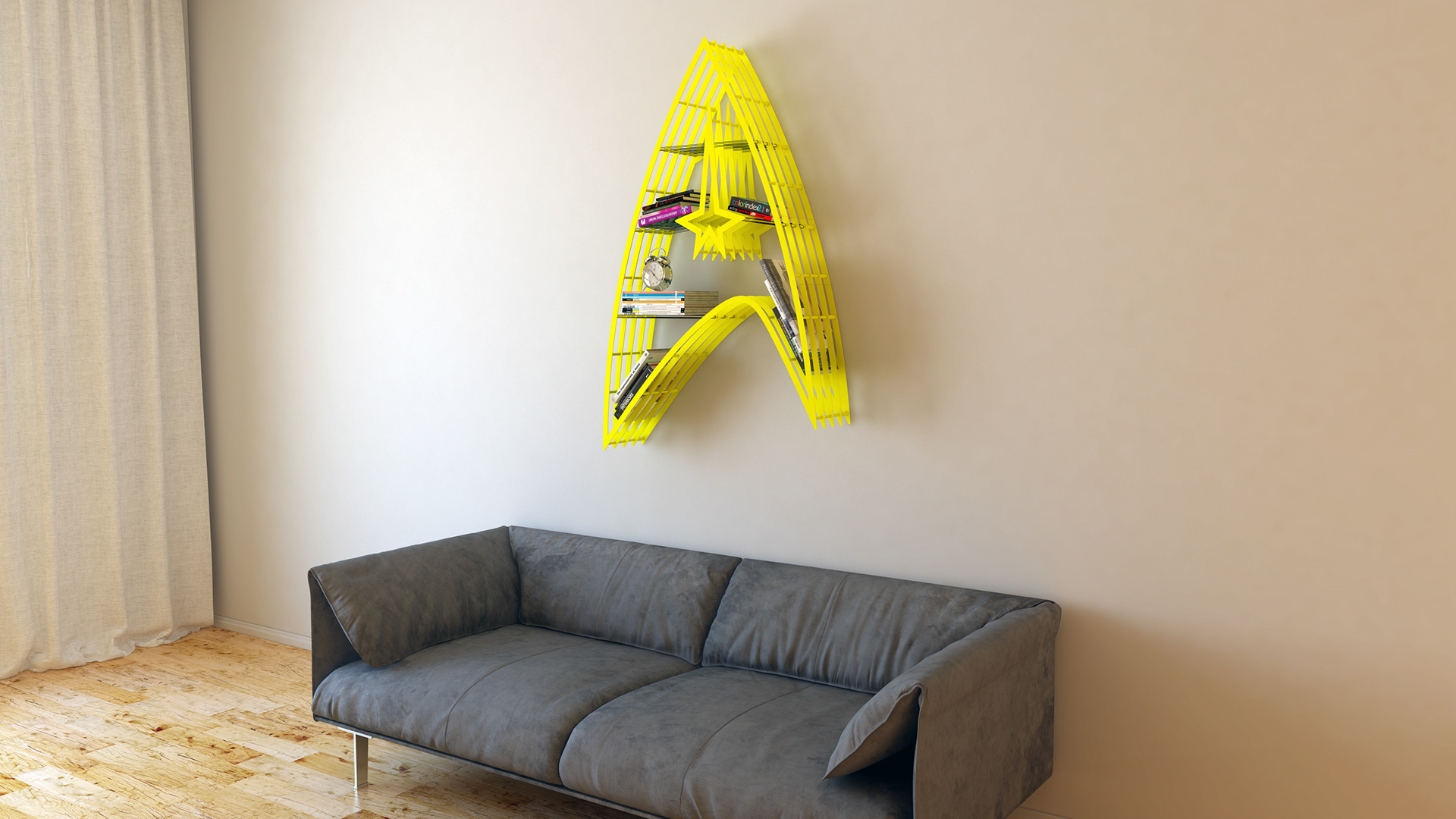 Star Trek，Wall storage tools，bookshelf，Star Trek，