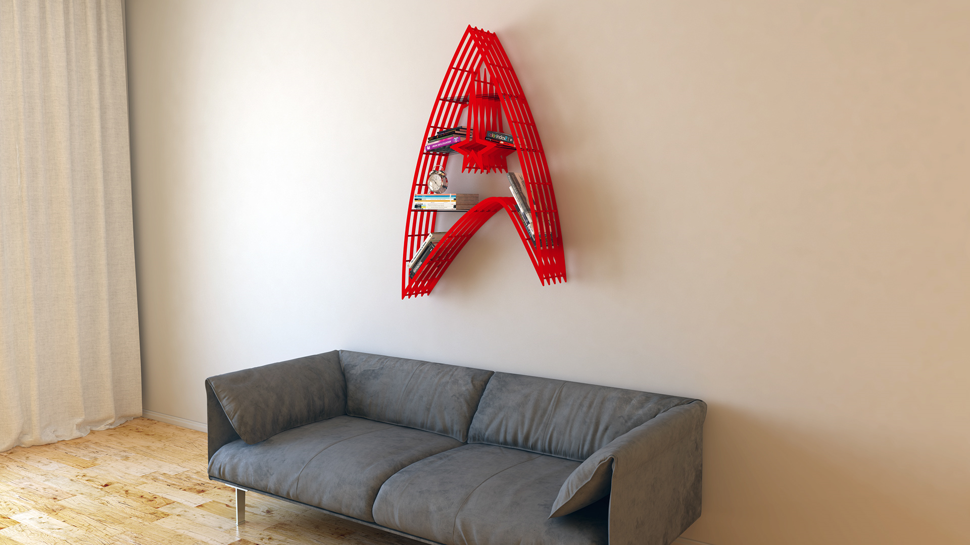 Star Trek，Wall storage tools，bookshelf，Star Trek，