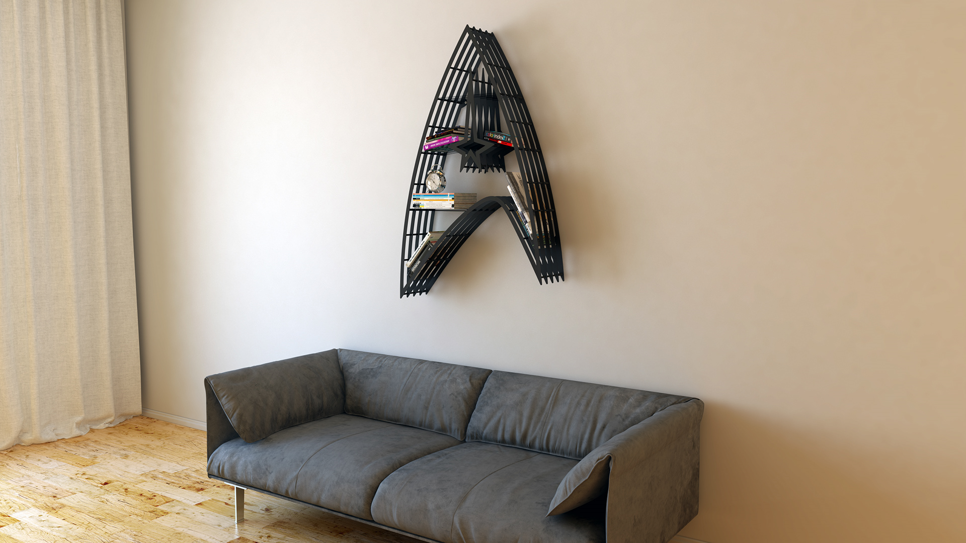 Star Trek，Wall storage tools，bookshelf，Star Trek，
