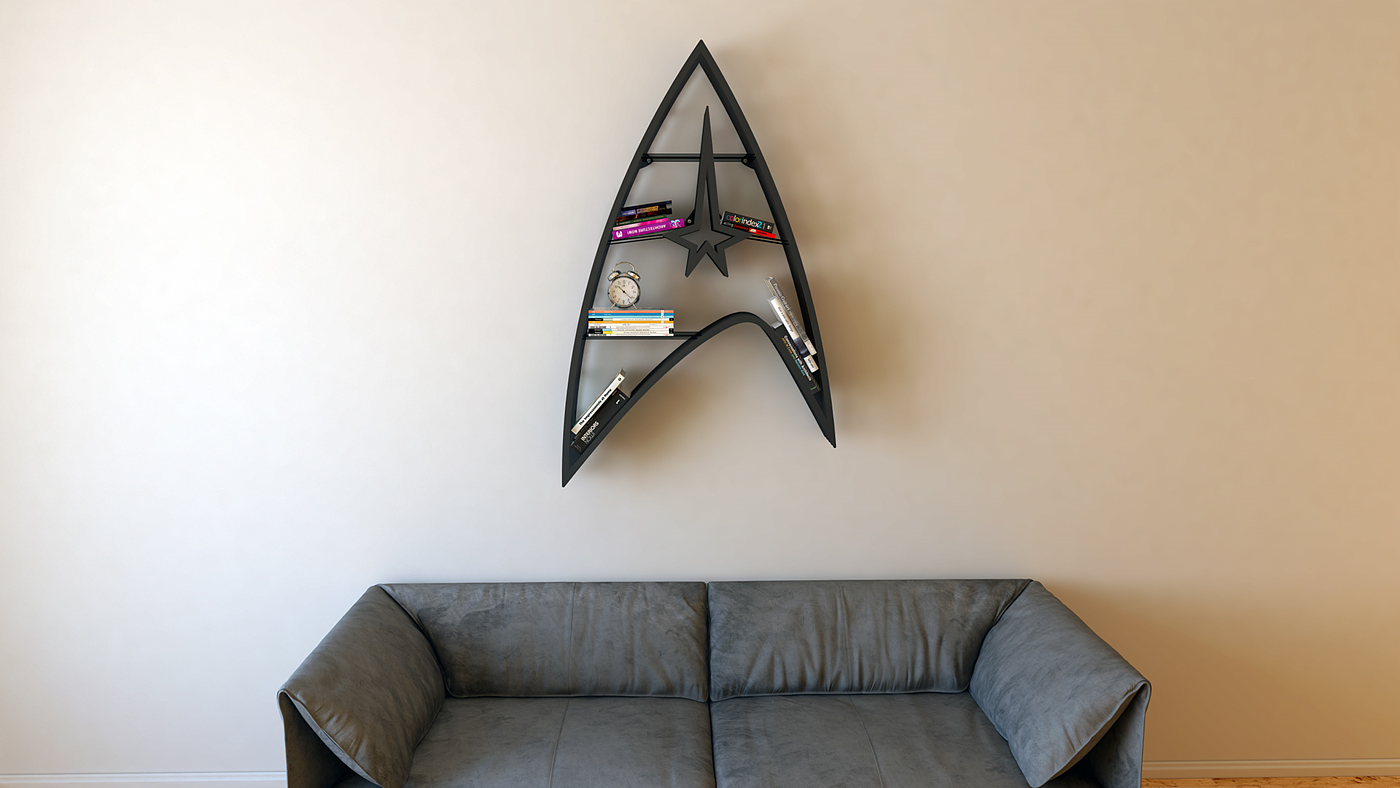 Star Trek，Wall storage tools，bookshelf，Star Trek，