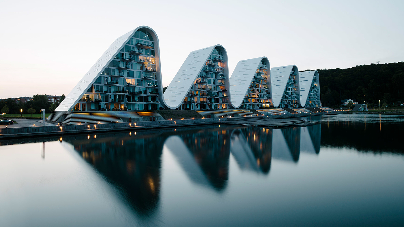 Interior design，Wave house，Architectural design，