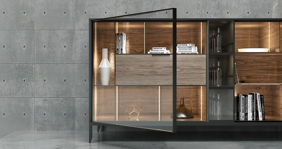 product design，furniture，clothes closet，Alexo cabinet，