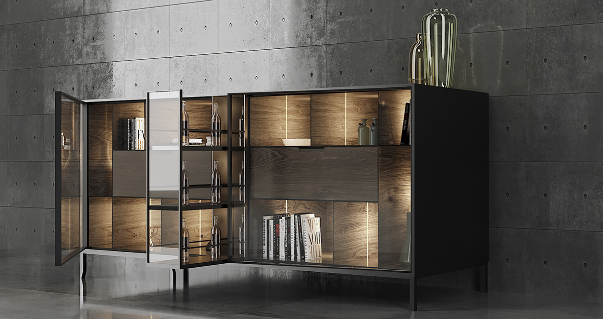 product design，furniture，clothes closet，Alexo cabinet，