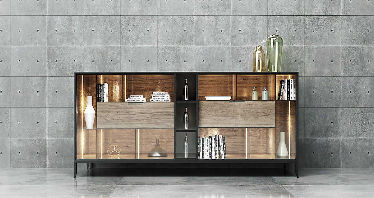 product design，furniture，clothes closet，Alexo cabinet，