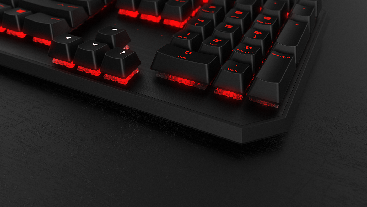 industrial design，product design，Gaming keyboard，