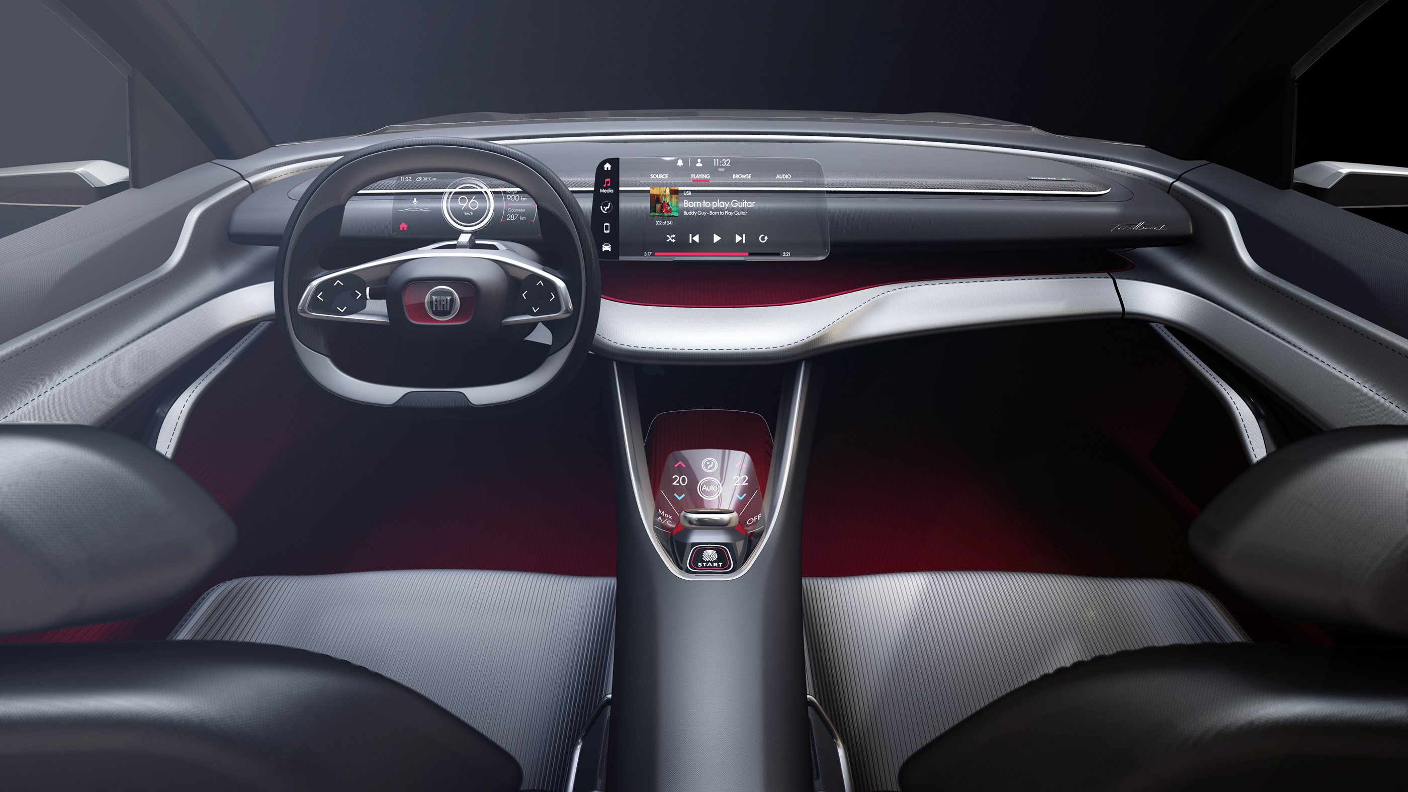 Fiat，Interior design，concept，