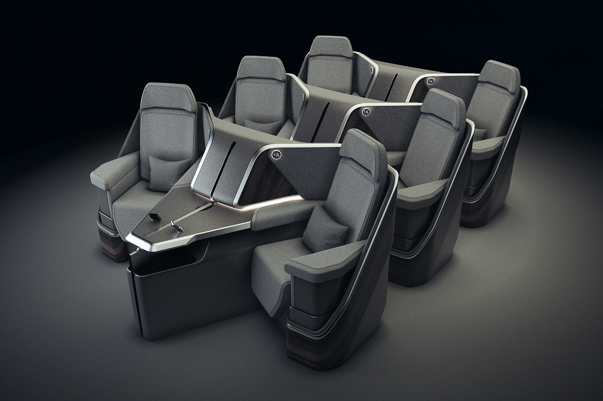 vehicle，Cabin design，Interior design，aircraft，