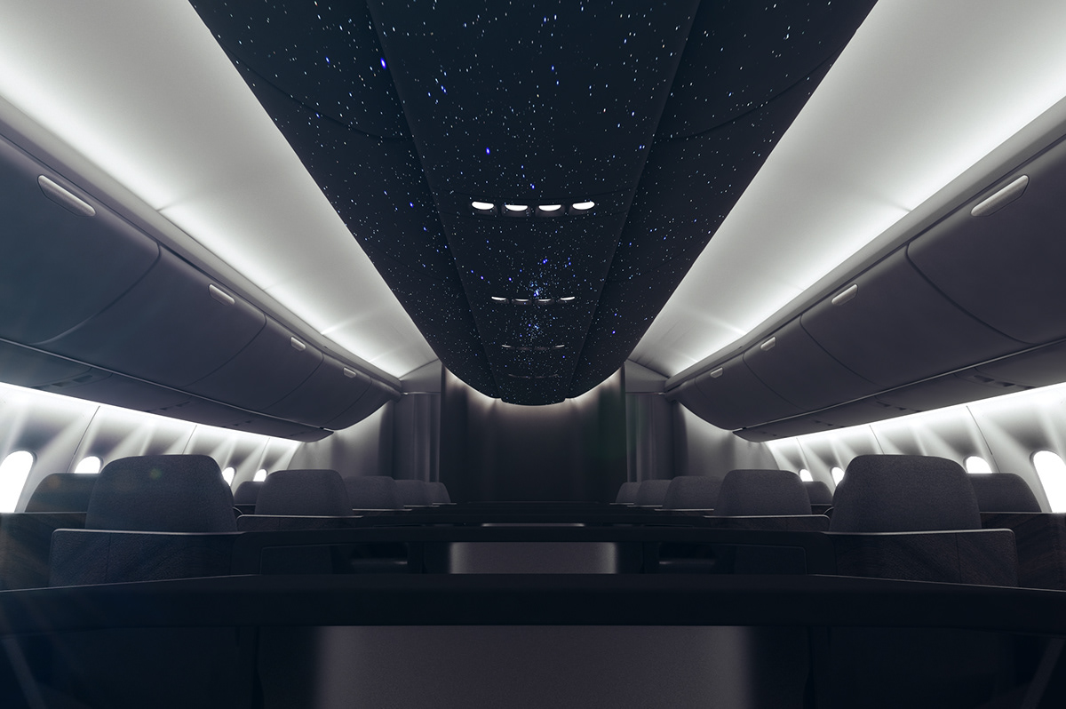 vehicle，Cabin design，Interior design，aircraft，