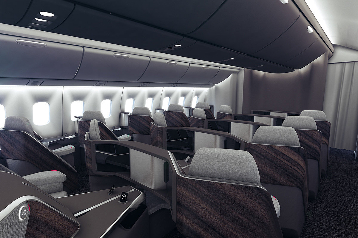 vehicle，Cabin design，Interior design，aircraft，