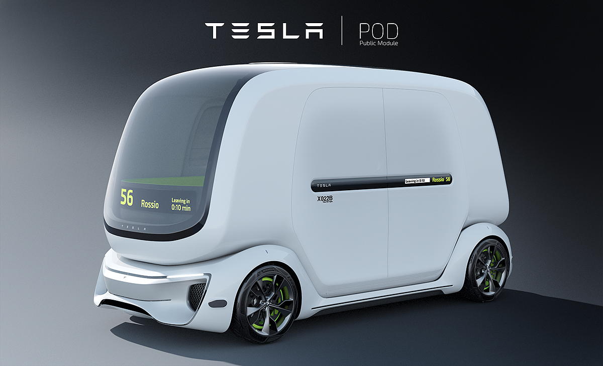 Transportation，Modular design，vehicle，Tesla Pod，