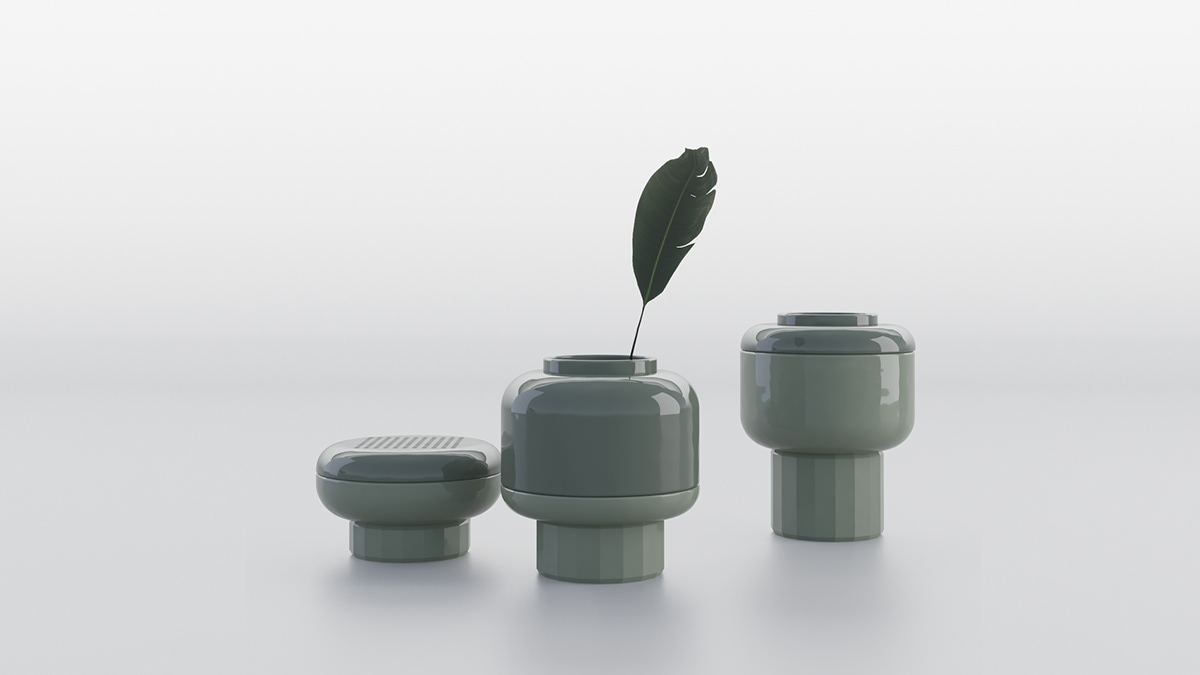 product design，vase，Potted plants，Flowerpot，
