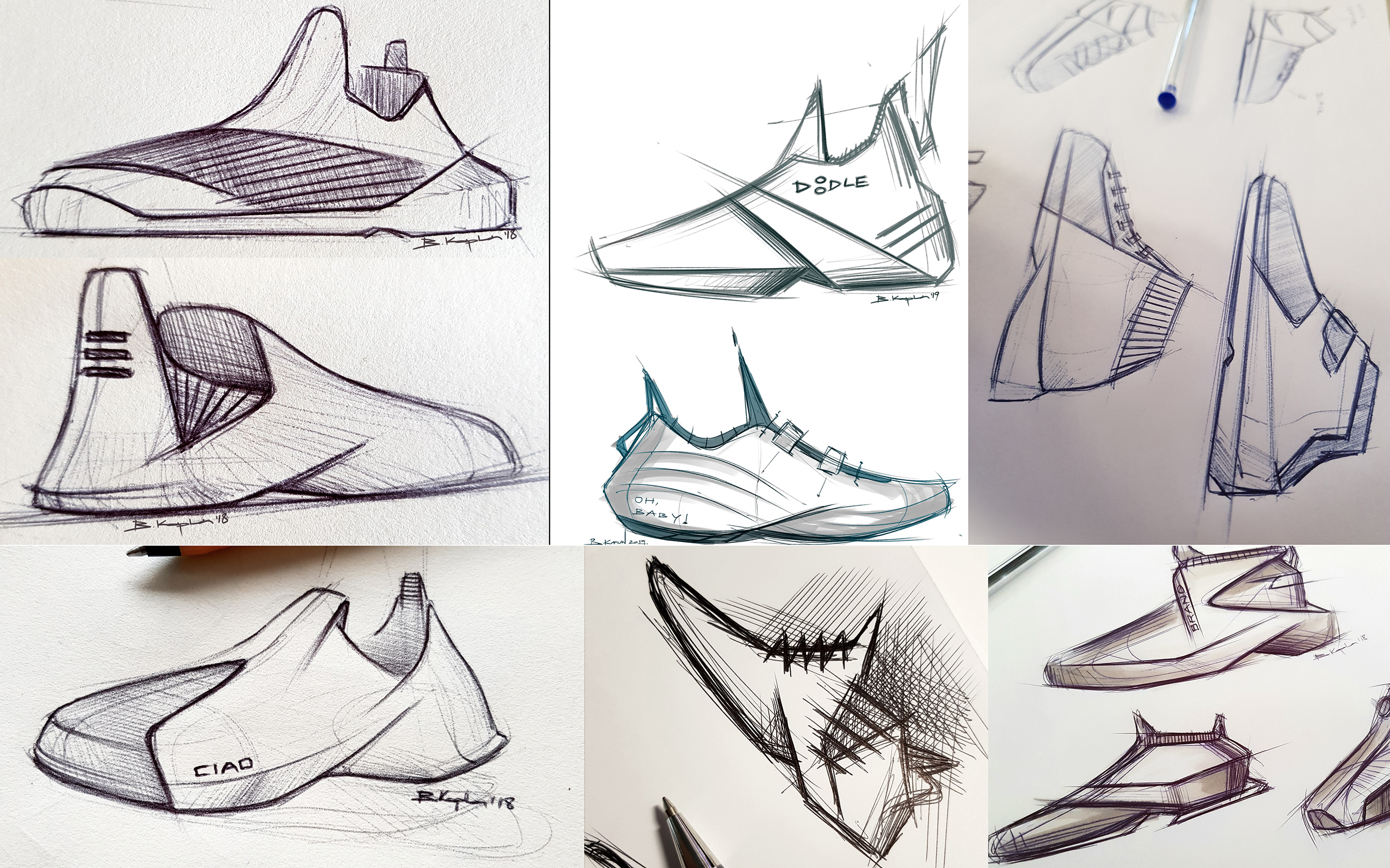 originality，Hand drawn，shoes，