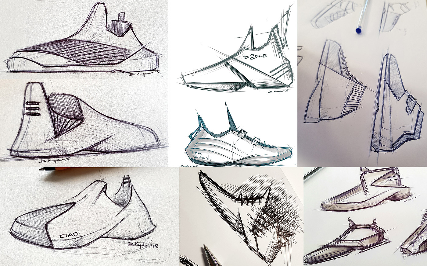 originality，Hand drawn，shoes，