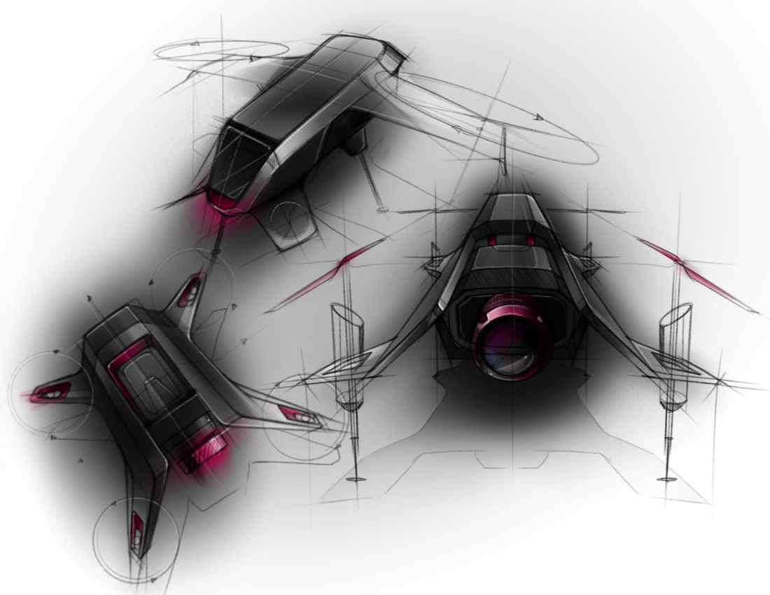 industrial design，Hand drawn，