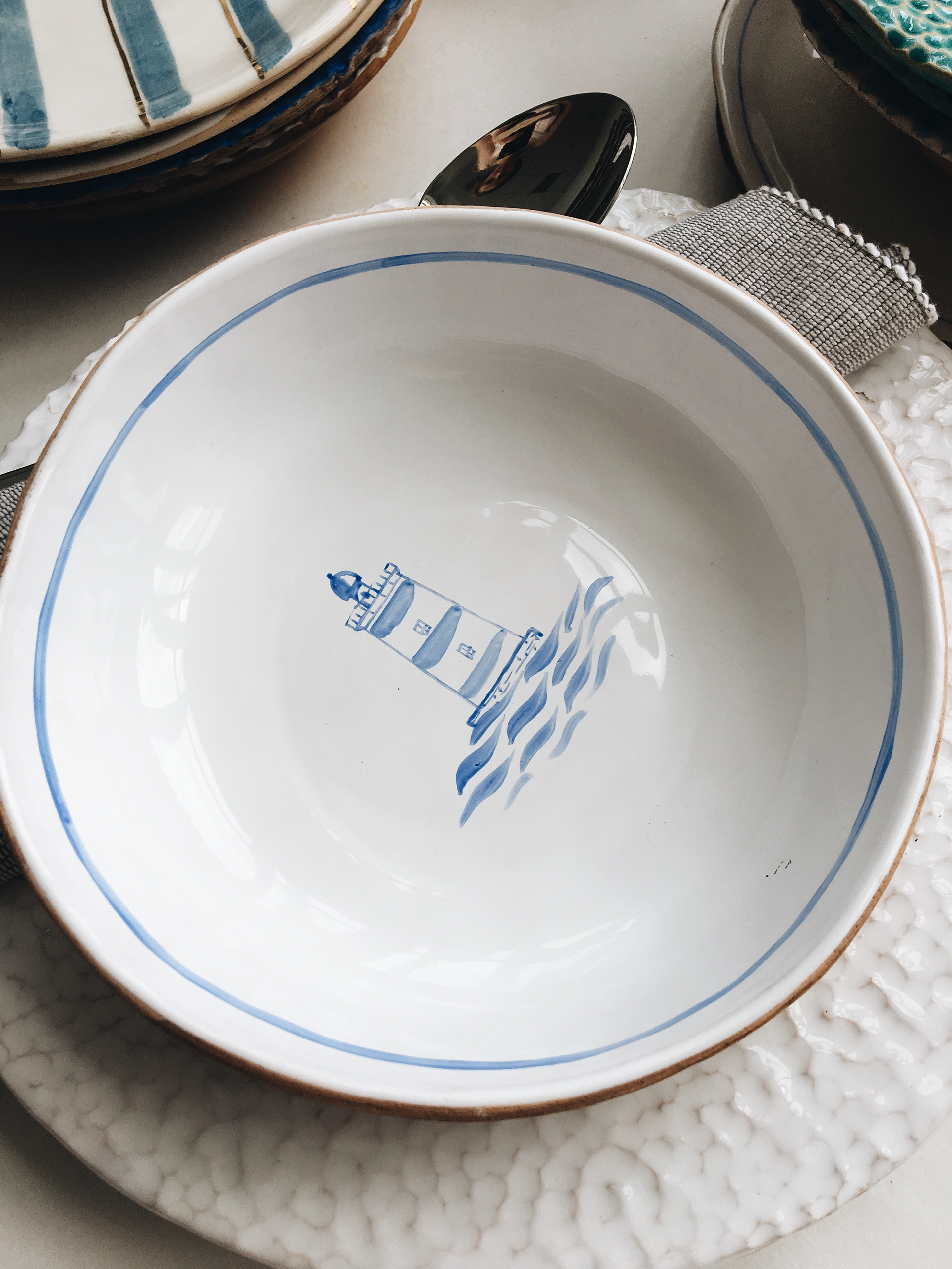 ceramics，handicraft，Blue and white，