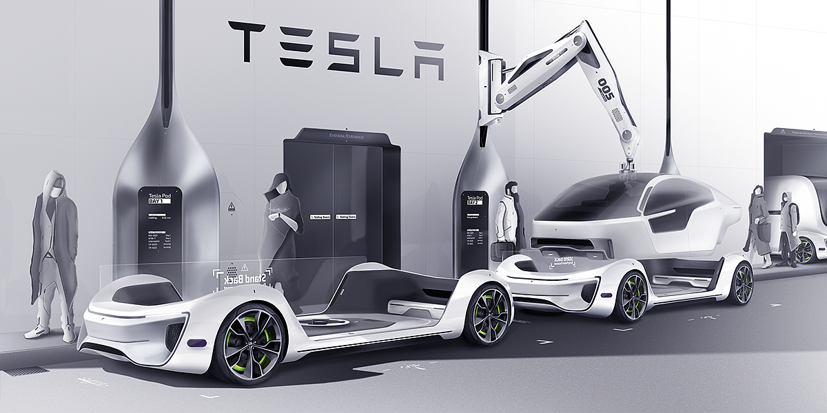 Urban transportation，Autonomous electric platform，modularization，Tesla Pod，